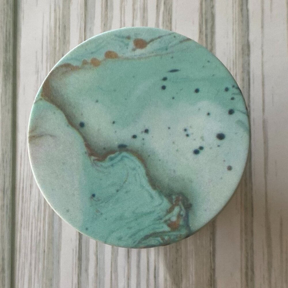 BUNDLE 10/$5 Cell Phone Grip GREEN PEACH MARBLE